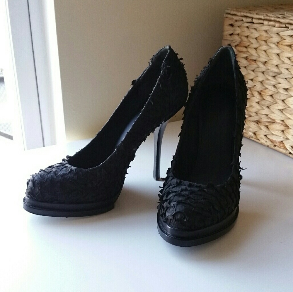 Alexander Wang Aida Black Pumps 39.5 9.5 leather